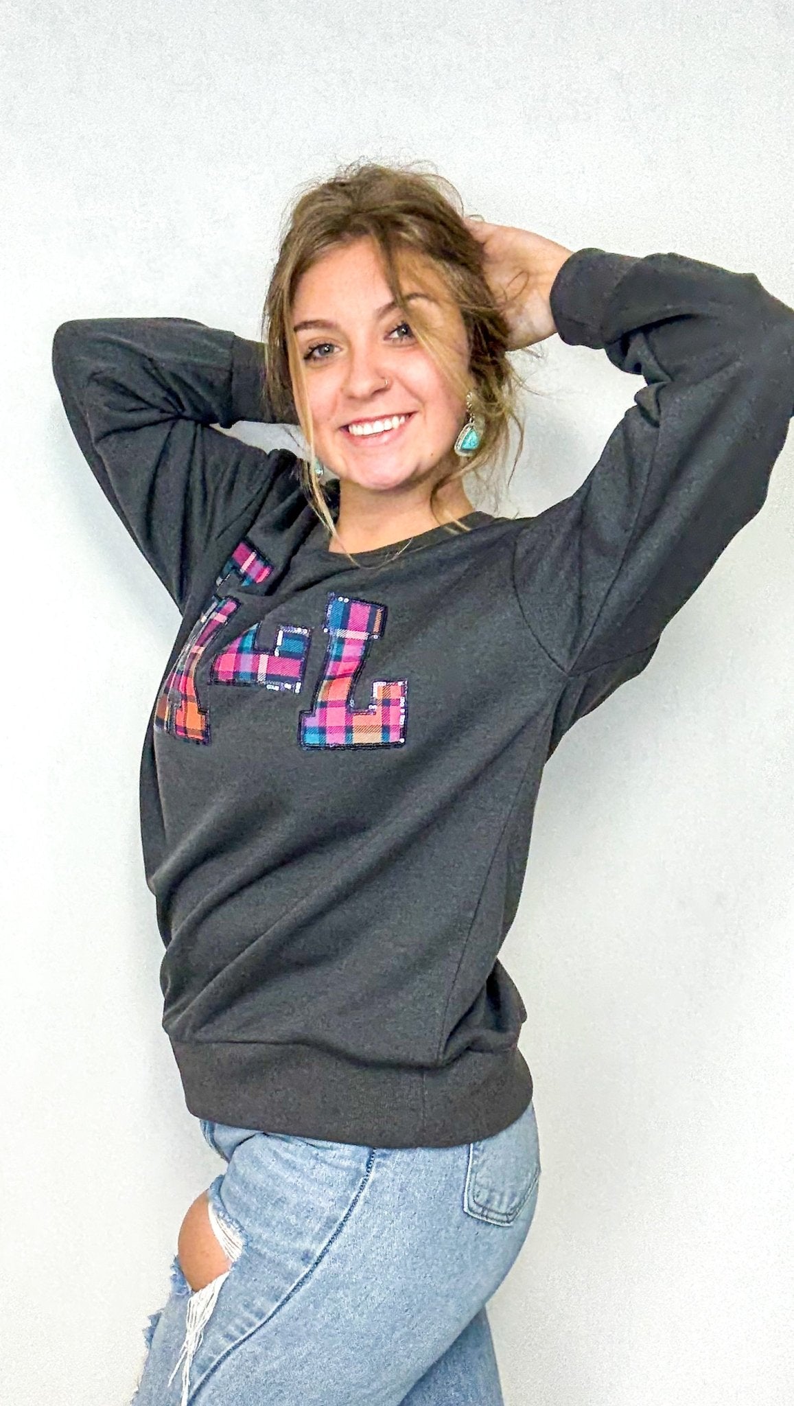 The Plaid Fall Sweater - Deadwood South Boutique & Company LLC