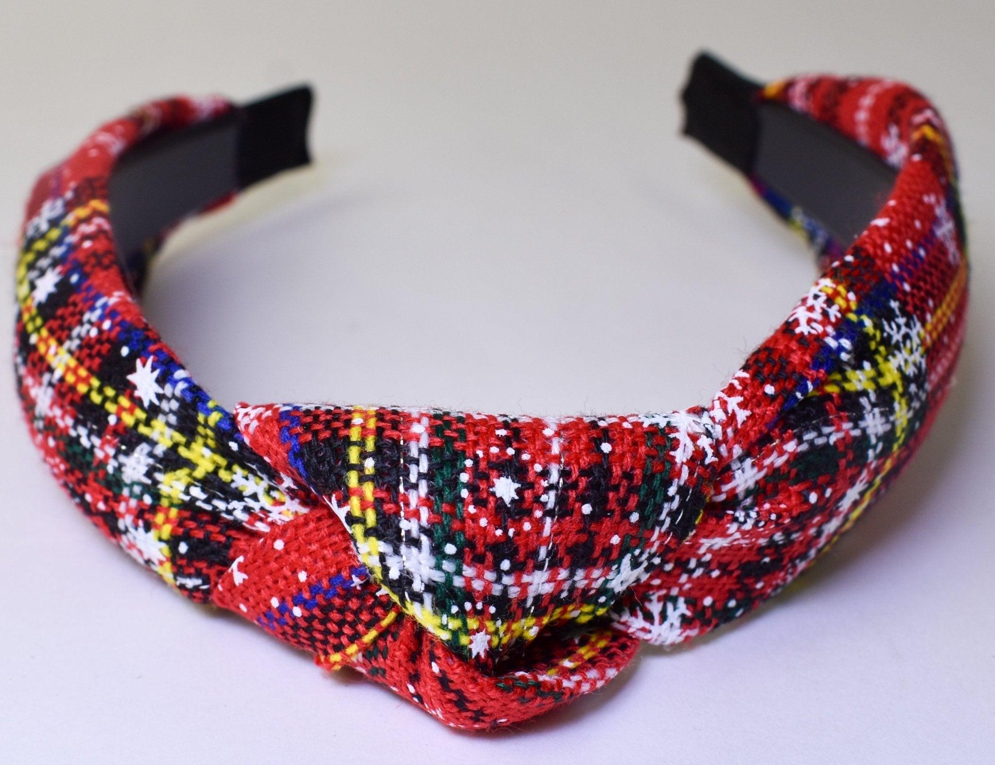 The Plaid Knotted Headband - Deadwood South Boutique & Company LLC