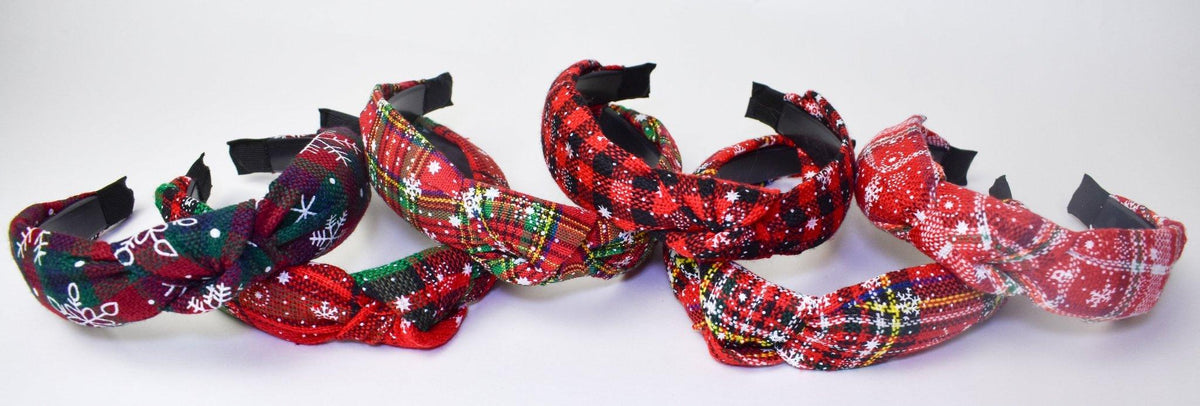 The Plaid Knotted Headband - Deadwood South Boutique & Company LLC