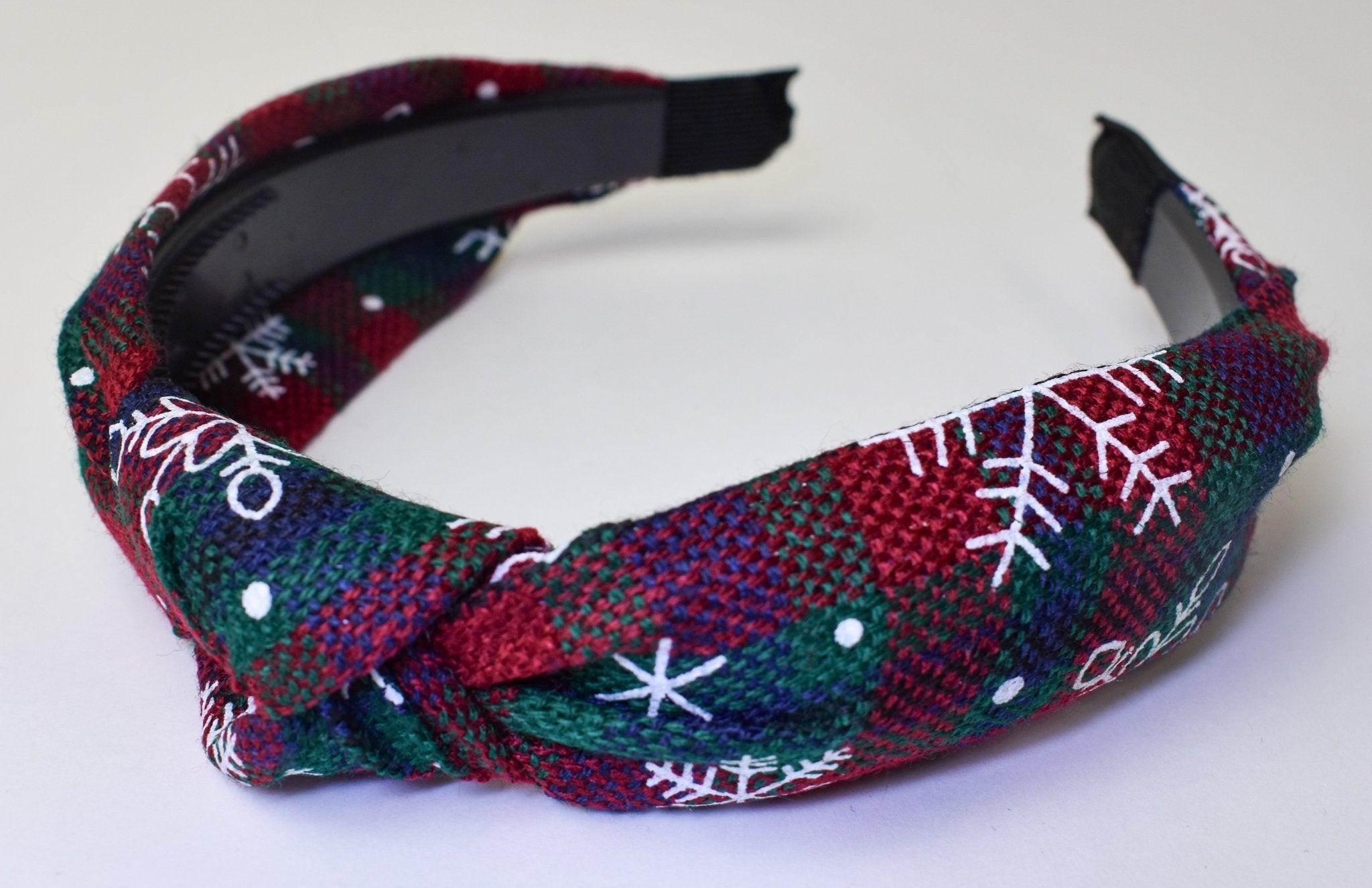 The Plaid Knotted Headband - Deadwood South Boutique & Company LLC