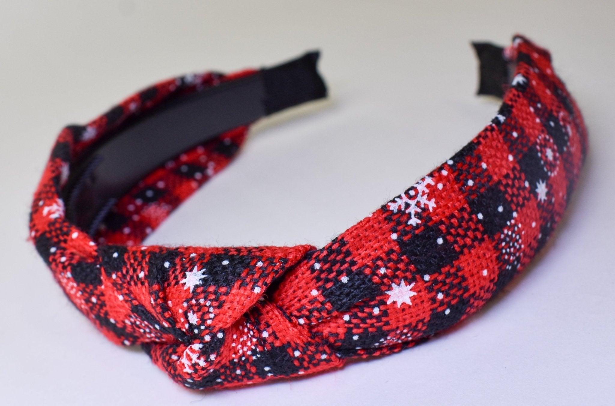 The Plaid Knotted Headband - Deadwood South Boutique & Company LLC