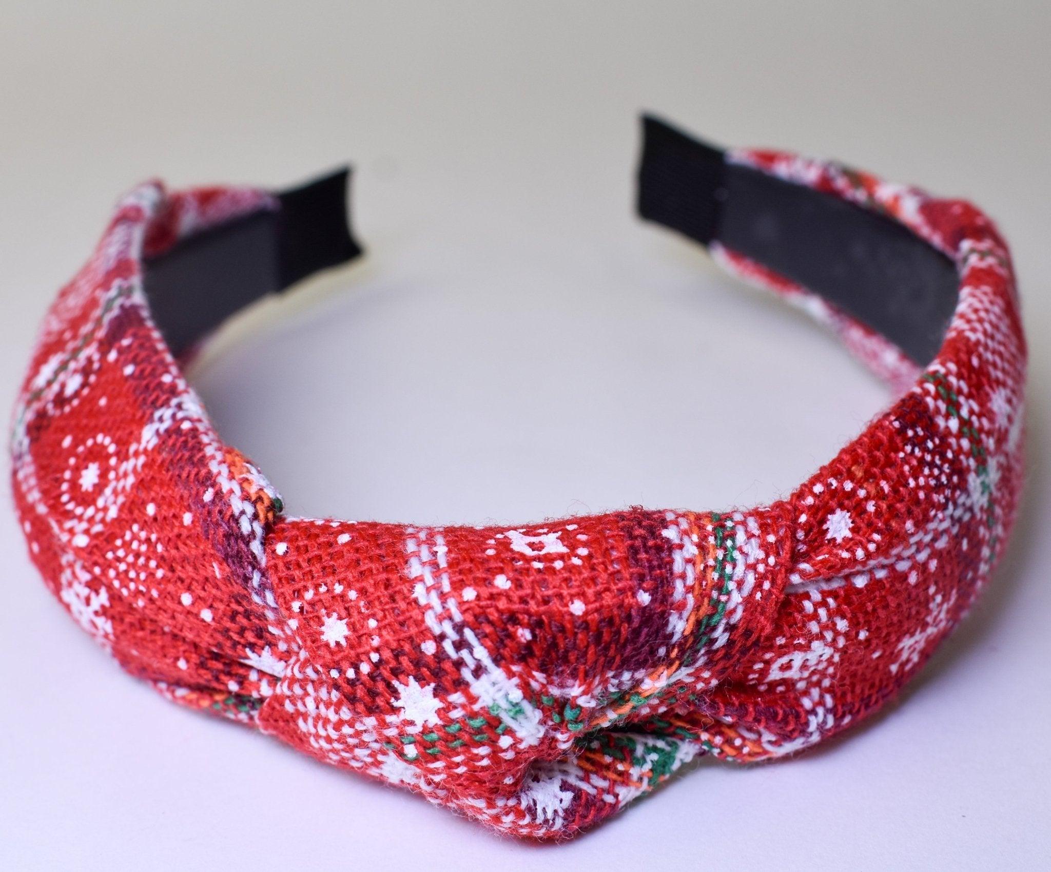 The Plaid Knotted Headband - Deadwood South Boutique & Company LLC