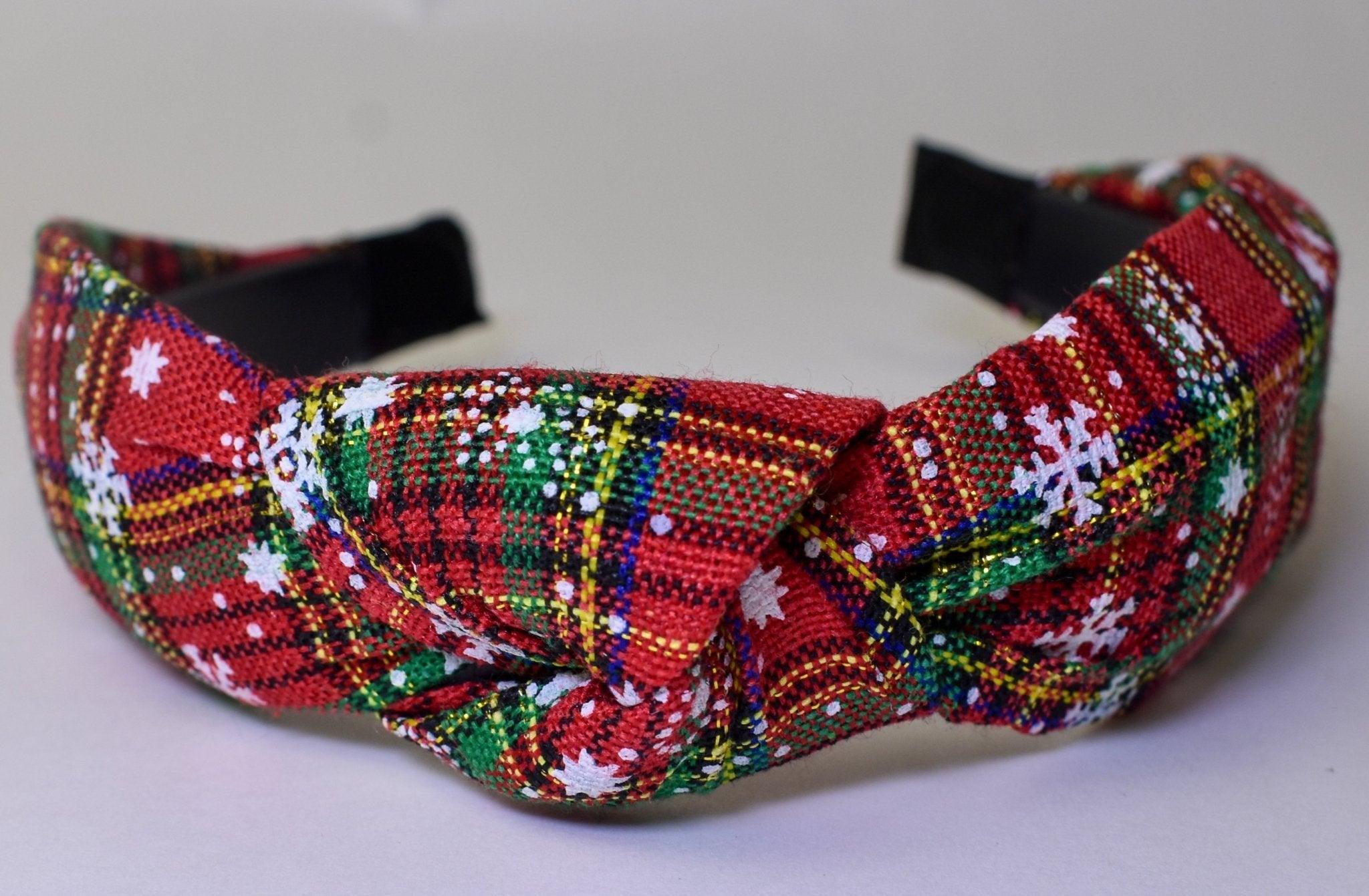 The Plaid Knotted Headband - Deadwood South Boutique & Company LLC