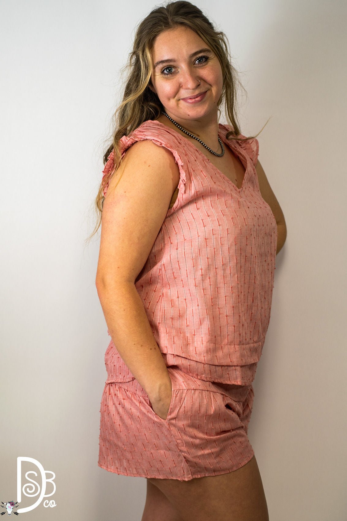 The Presley Blush Top & Short Set - Deadwood South Boutique & Company LLC