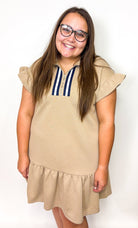 The Quilted 1/2 Zip Mini Dress - Deadwood South Boutique & Company LLC