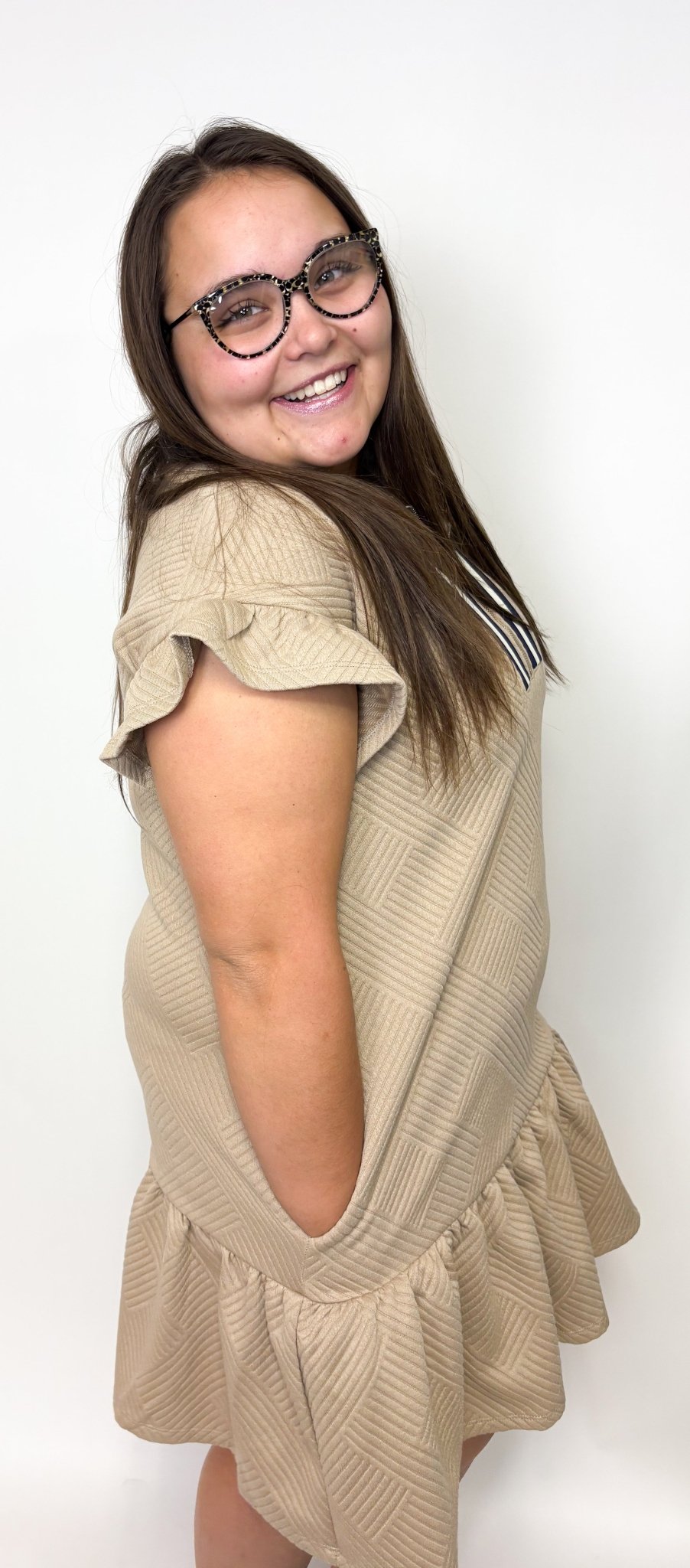 The Quilted 1/2 Zip Mini Dress - Deadwood South Boutique & Company LLC