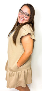 The Quilted 1/2 Zip Mini Dress - Deadwood South Boutique & Company LLC