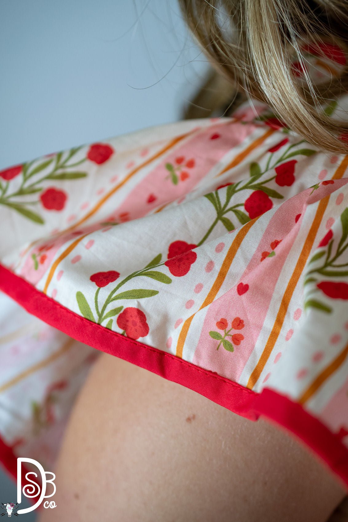 The Red Floral Ruffle Sleeve Top - Deadwood South Boutique & Company LLC