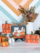 The Round Top Collection Reversible Fall Pumpkin Sitters - Deadwood South Boutique & Company LLC