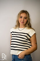 The Sandy Striped Sweater - Deadwood South Boutique & Company LLC