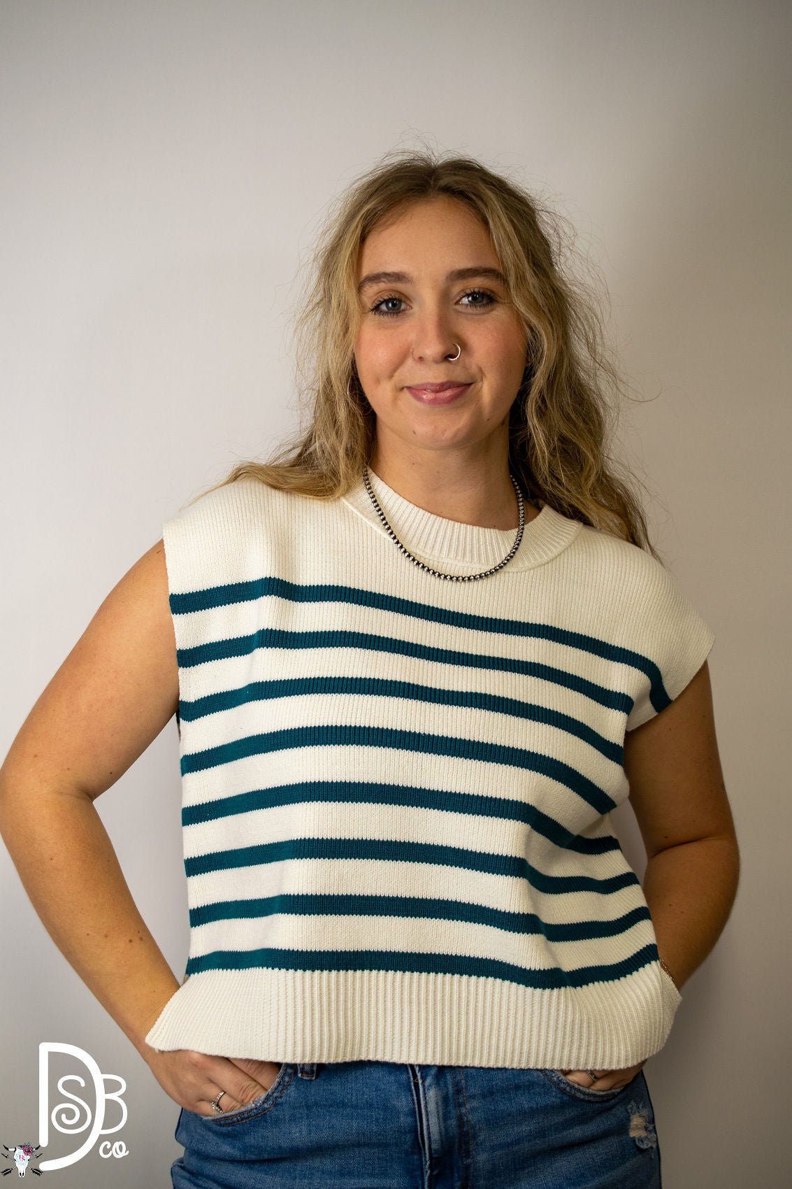 The Sandy Striped Sweater - Deadwood South Boutique & Company LLC