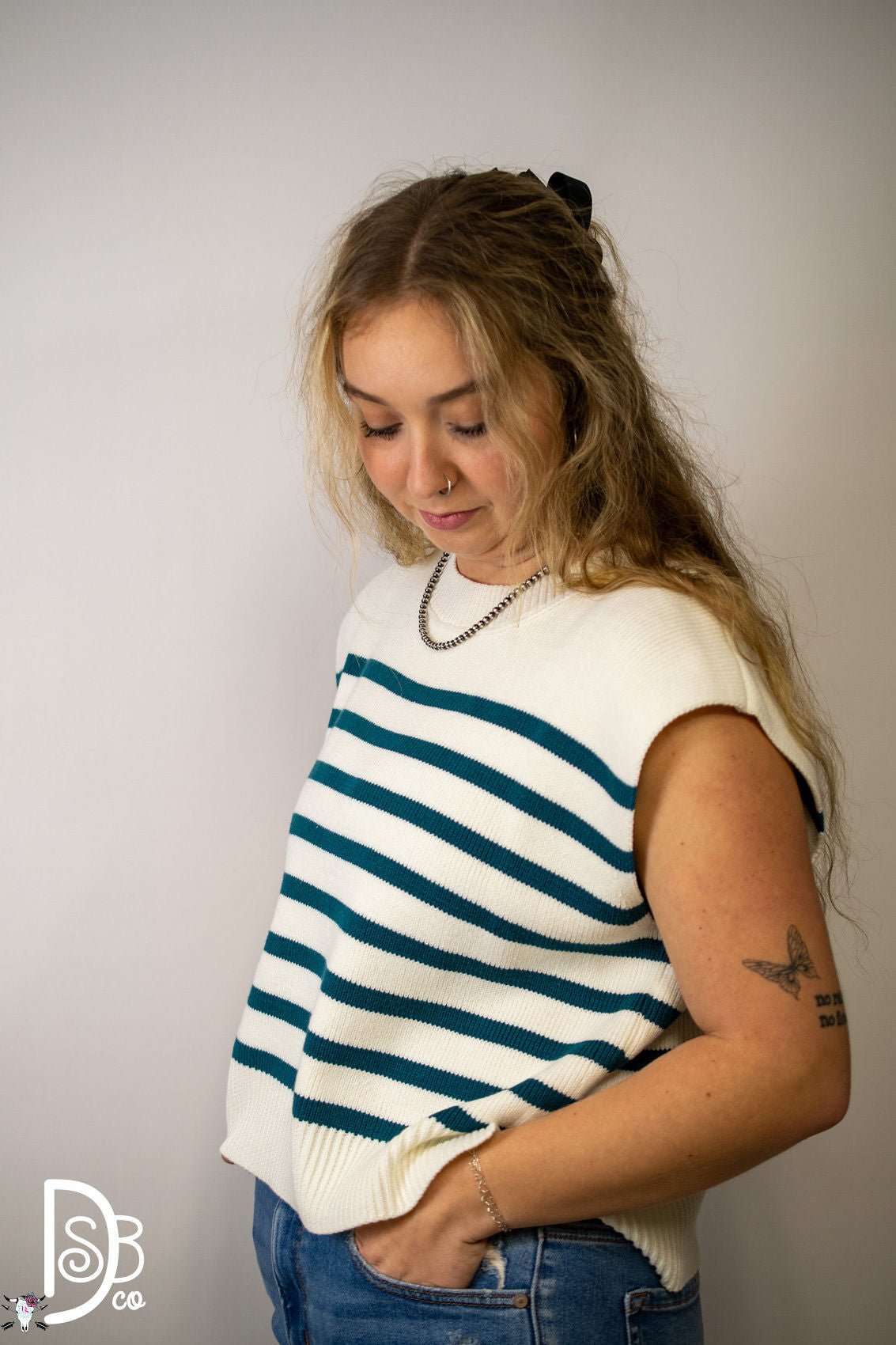 The Sandy Striped Sweater - Deadwood South Boutique & Company LLC