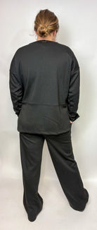 The Scuba Side Slit Top & Pant Set - Deadwood South Boutique & Company LLC