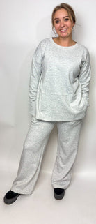 The Scuba Side Slit Top & Pant Set - Deadwood South Boutique & Company LLC