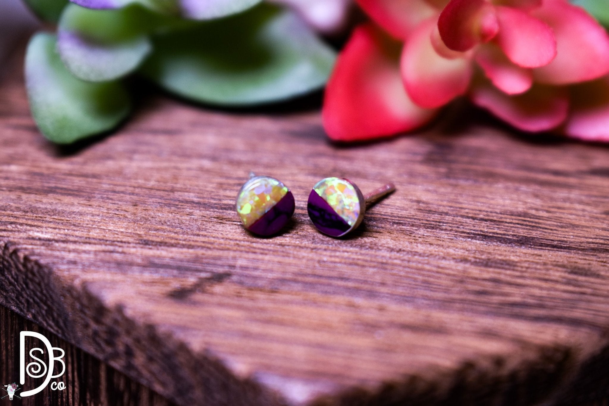 The Silvie Two Tone Sterling Silver Studs - Deadwood South Boutique & Company LLC