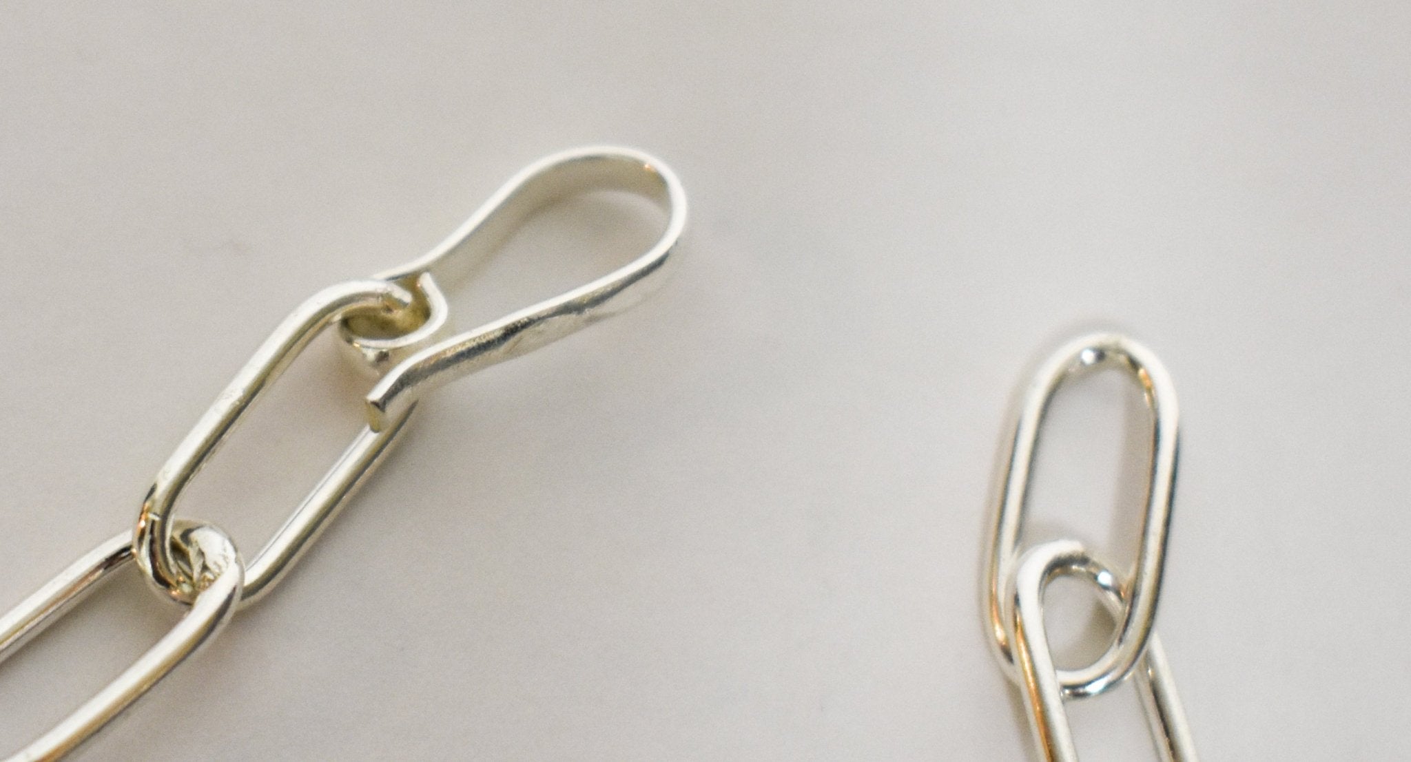 The Sterling Silver 18" Paperclip Necklace w/ Toggle Clasp - Deadwood South Boutique & Company LLC