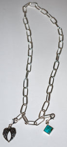 The Sterling Silver 18" Paperclip Necklace w/ Toggle Clasp - Deadwood South Boutique & Company LLC