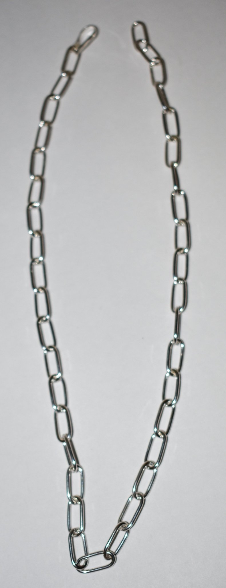 The Sterling Silver 18" Paperclip Necklace w/ Toggle Clasp - Deadwood South Boutique & Company LLC