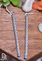 The Sterling & Turquoise Twisted Dangles - Deadwood South Boutique & Company LLC