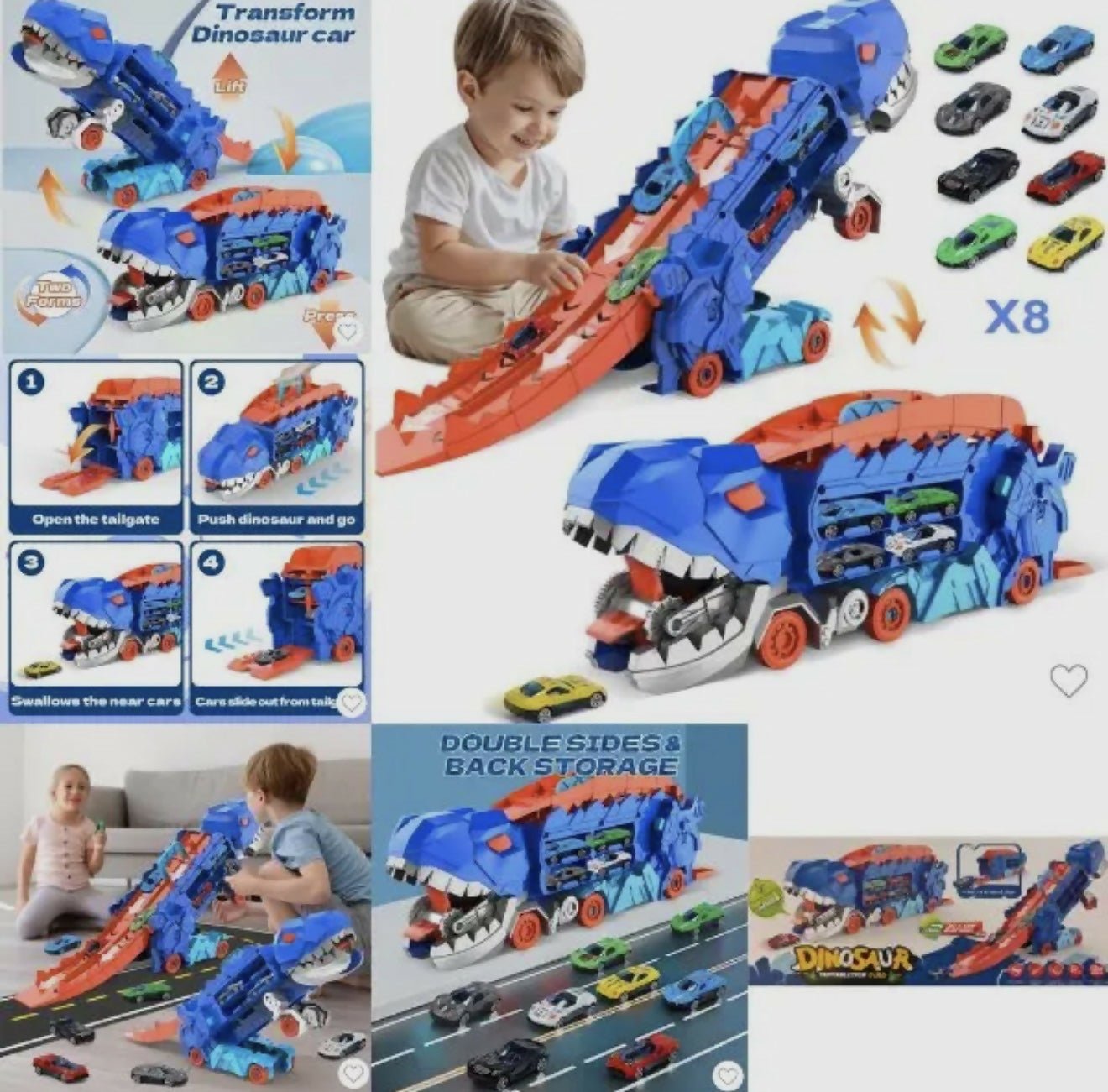 The T - Rex Deformation Cars - Deadwood South Boutique & Company LLC