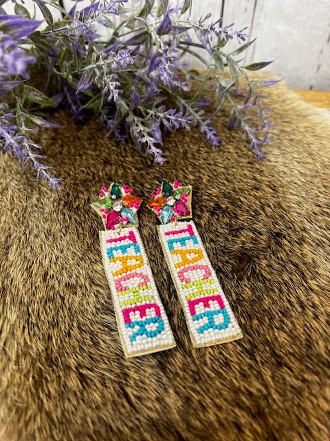 The Teacher Beaded Earrings - Deadwood South Boutique & Company LLC