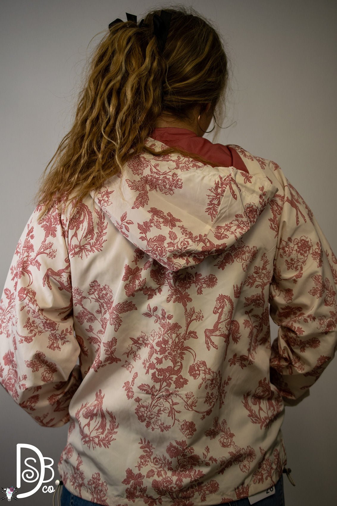 The Vintage Horse Tolle Print Hooded Windbreaker - Deadwood South Boutique & Company LLC