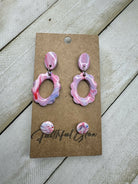 Timid Red Dangle Stud Duo - Deadwood South Boutique & Company LLC