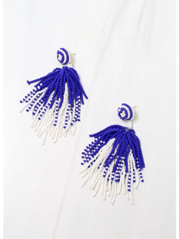 Toomer Beaded Tassel Earrings - Deadwood South Boutique & Company LLC