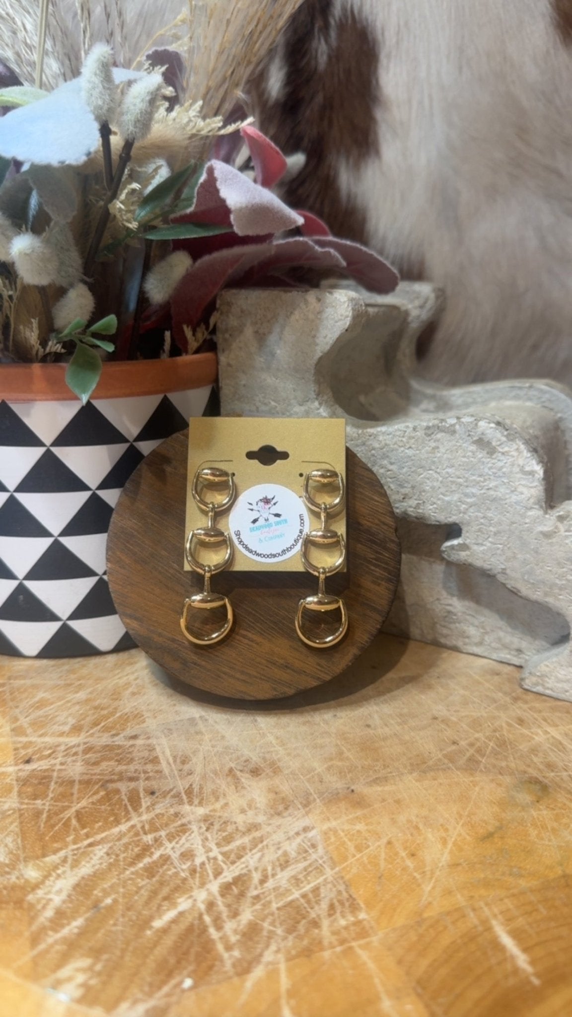 Triple Bit Fashion Earrings - Deadwood South Boutique & Company LLC
