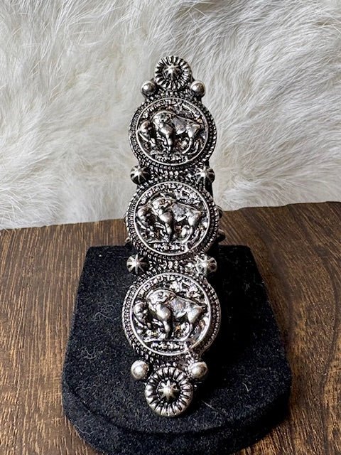 Triple Buffalo Fashion Concho Ring - Deadwood South Boutique & Company LLC