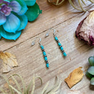 Turquoise Cube Dangle Earrings - Deadwood South Boutique & Company LLC