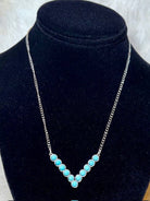 Turquoise V - Bar Fashion Necklace - Deadwood South Boutique & Company LLC