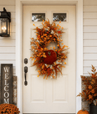 Velvet pumpkin wreath - Deadwood South Boutique & Company LLC