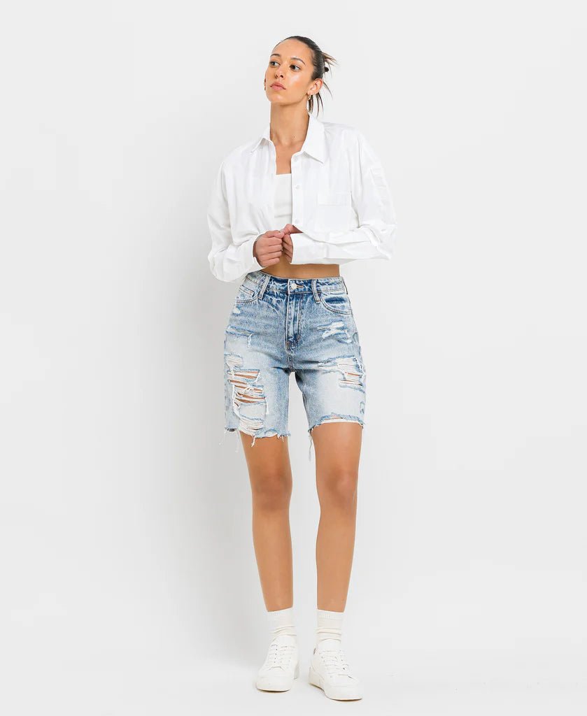 Vervet Amici High Rise Bermuda Shorts - Deadwood South Boutique & Company LLC