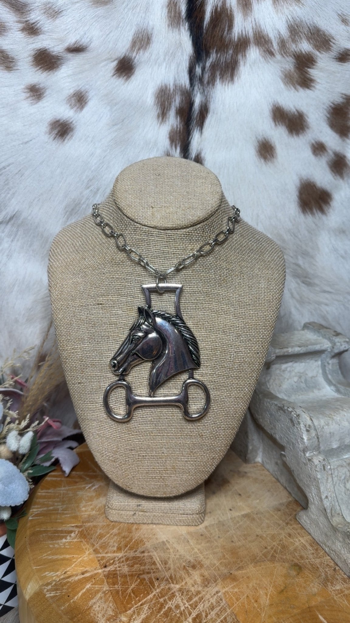 Vintage Horse Necklace - Deadwood South Boutique & Company LLC