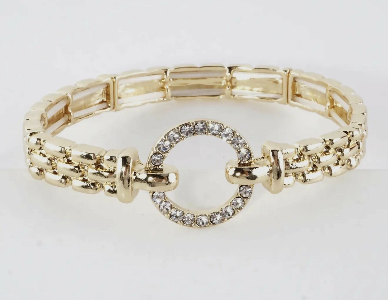 Watchband Crystal Stretch Bracelet - Deadwood South Boutique & Company LLC