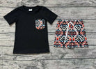Western Aztec Shorts Set - Deadwood South Boutique & Company LLC