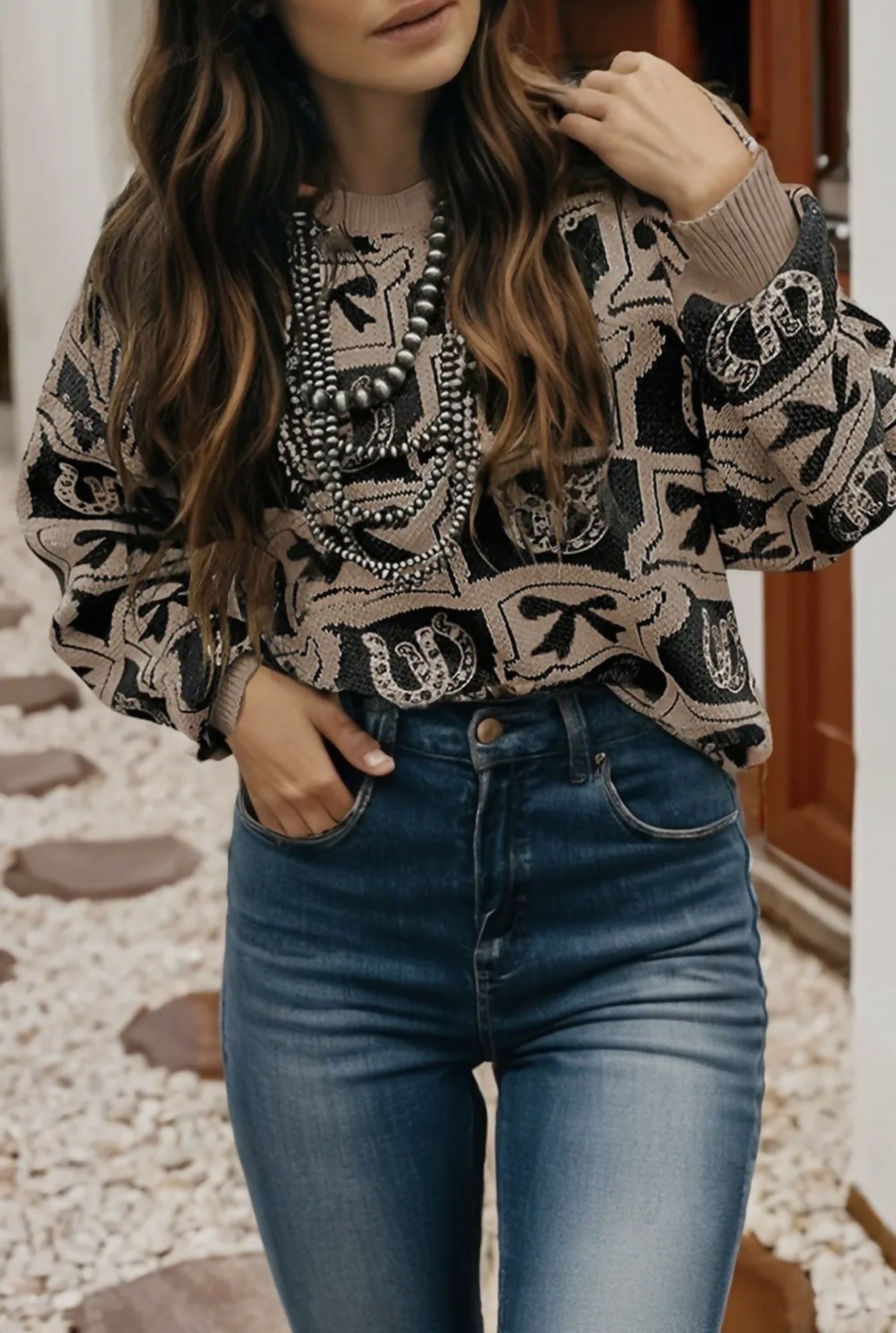 Western Fashion Sweater - Deadwood South Boutique & Company LLC