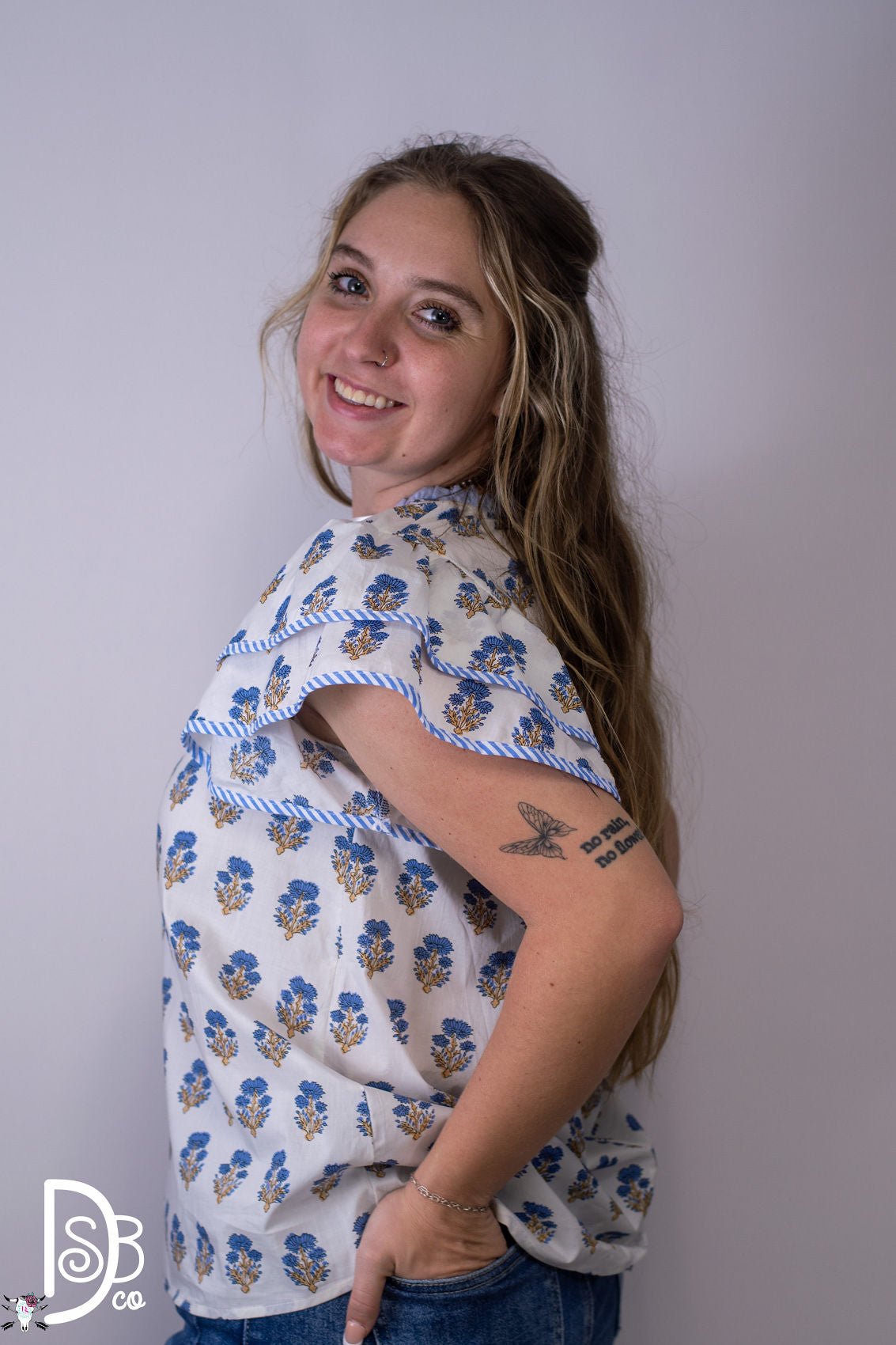 Wildflower V - Neck Top - Deadwood South Boutique & Company LLC