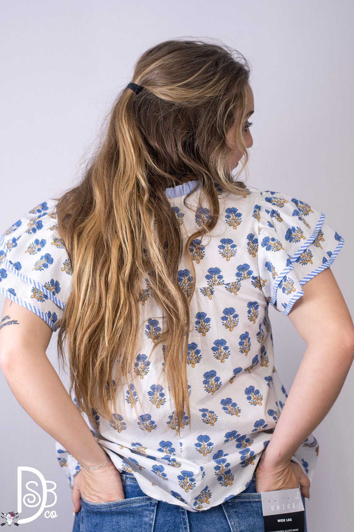 Wildflower V - Neck Top - Deadwood South Boutique & Company LLC