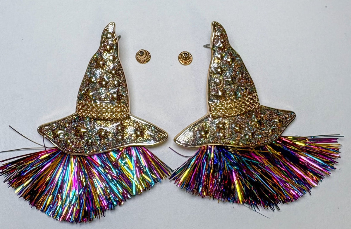 Witches Hat Earrings - Deadwood South Boutique & Company LLC