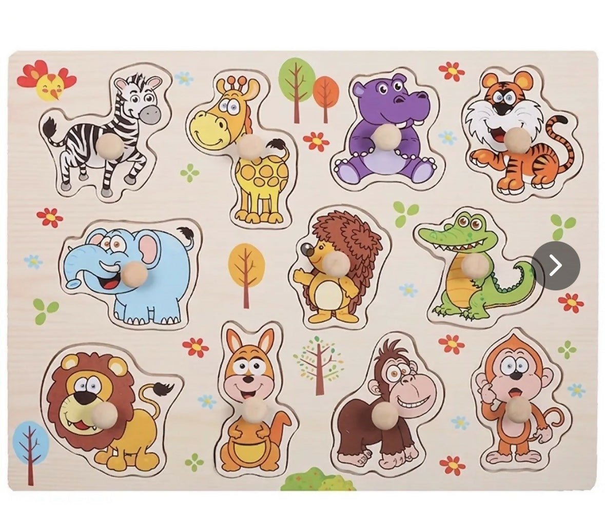 Wooden peg puzzle - Deadwood South Boutique & Company LLC