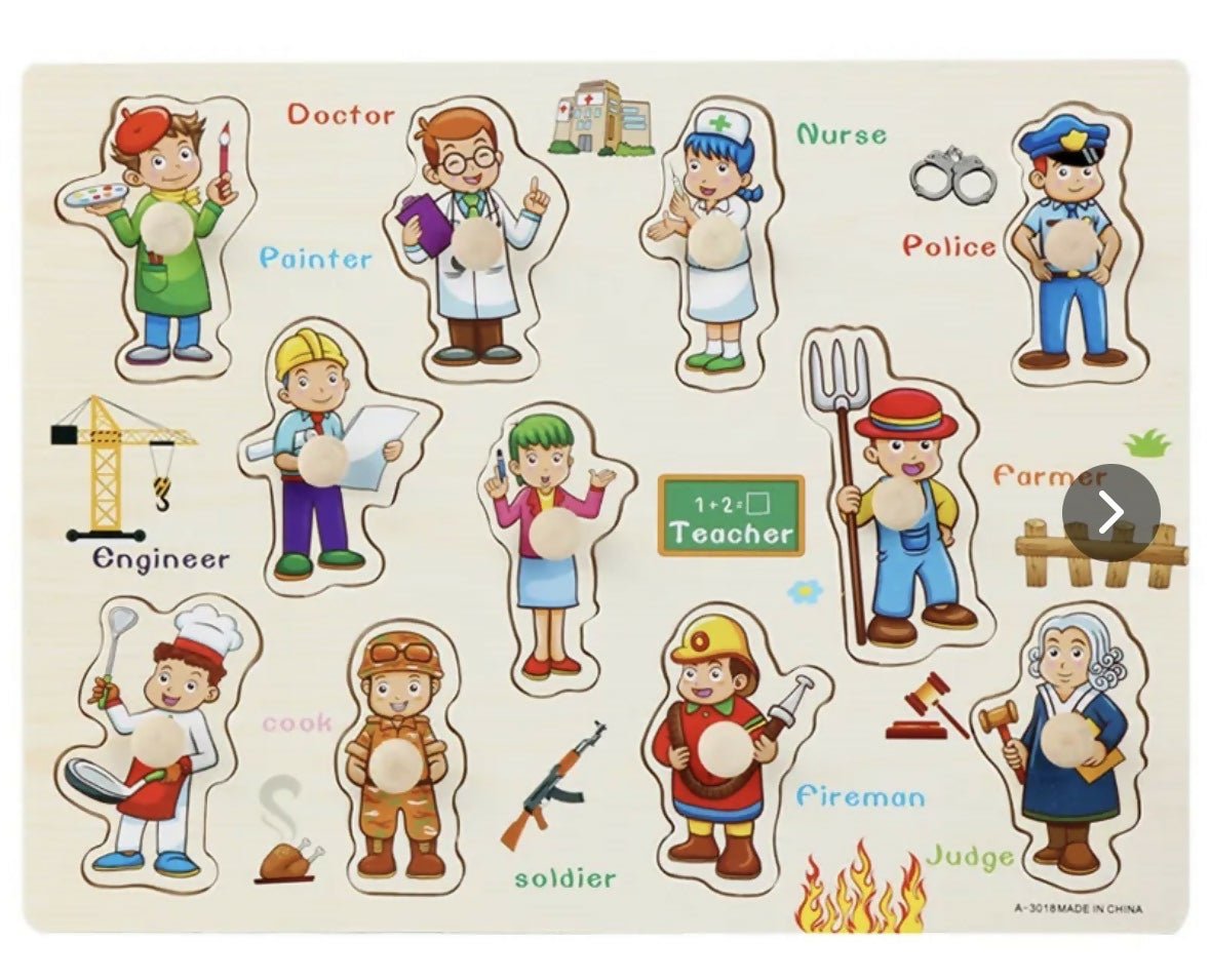 Wooden peg puzzle - Deadwood South Boutique & Company LLC