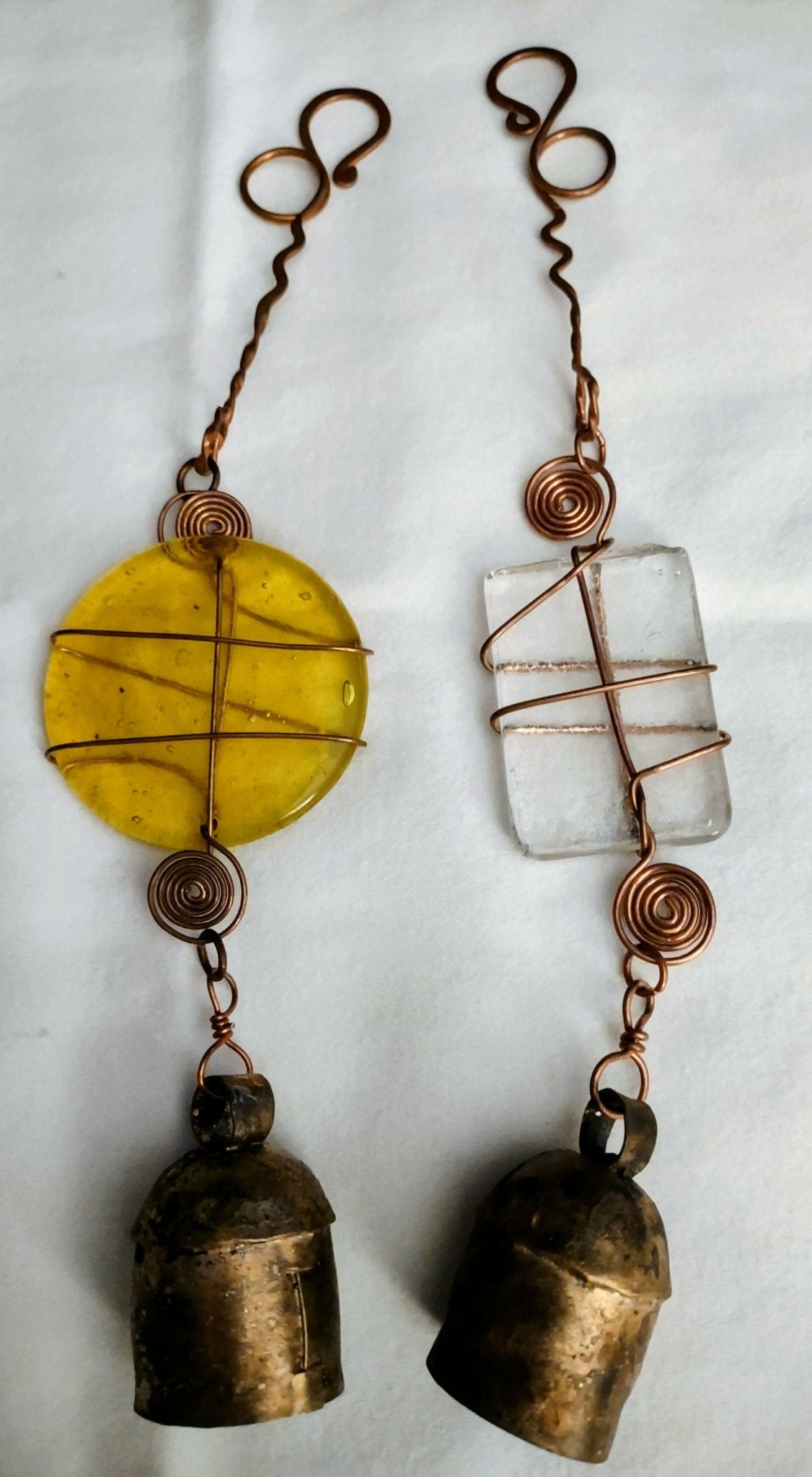 Wrapped Glass Ornament with Bell - Deadwood South Boutique & Company LLC