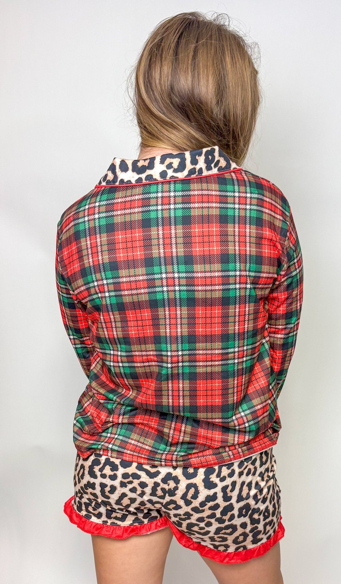 Wrapped In Safari Chic Plaid PJ'S - Deadwood South Boutique & Company LLC