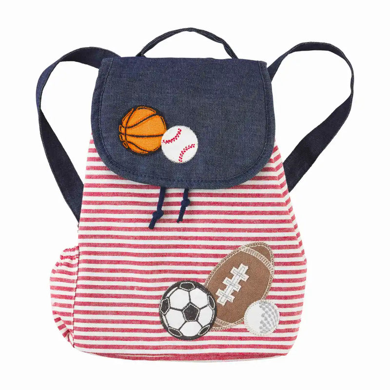 Mud Pie Sports Drawstring Backpack-Backpacks-Deadwood South Boutique & Company-Deadwood South Boutique, Women's Fashion Boutique in Henderson, TX