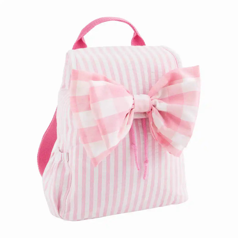 Mud Pie Bow Drawstring Backpack-Backpacks-Deadwood South Boutique & Company-Deadwood South Boutique, Women's Fashion Boutique in Henderson, TX