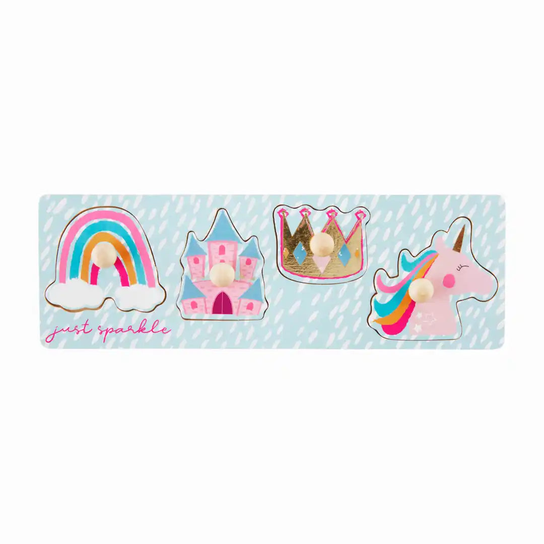 Mud Pie Unicorn Knob Wooden Puzzle-Kids-Deadwood South Boutique & Company-Deadwood South Boutique, Women's Fashion Boutique in Henderson, TX