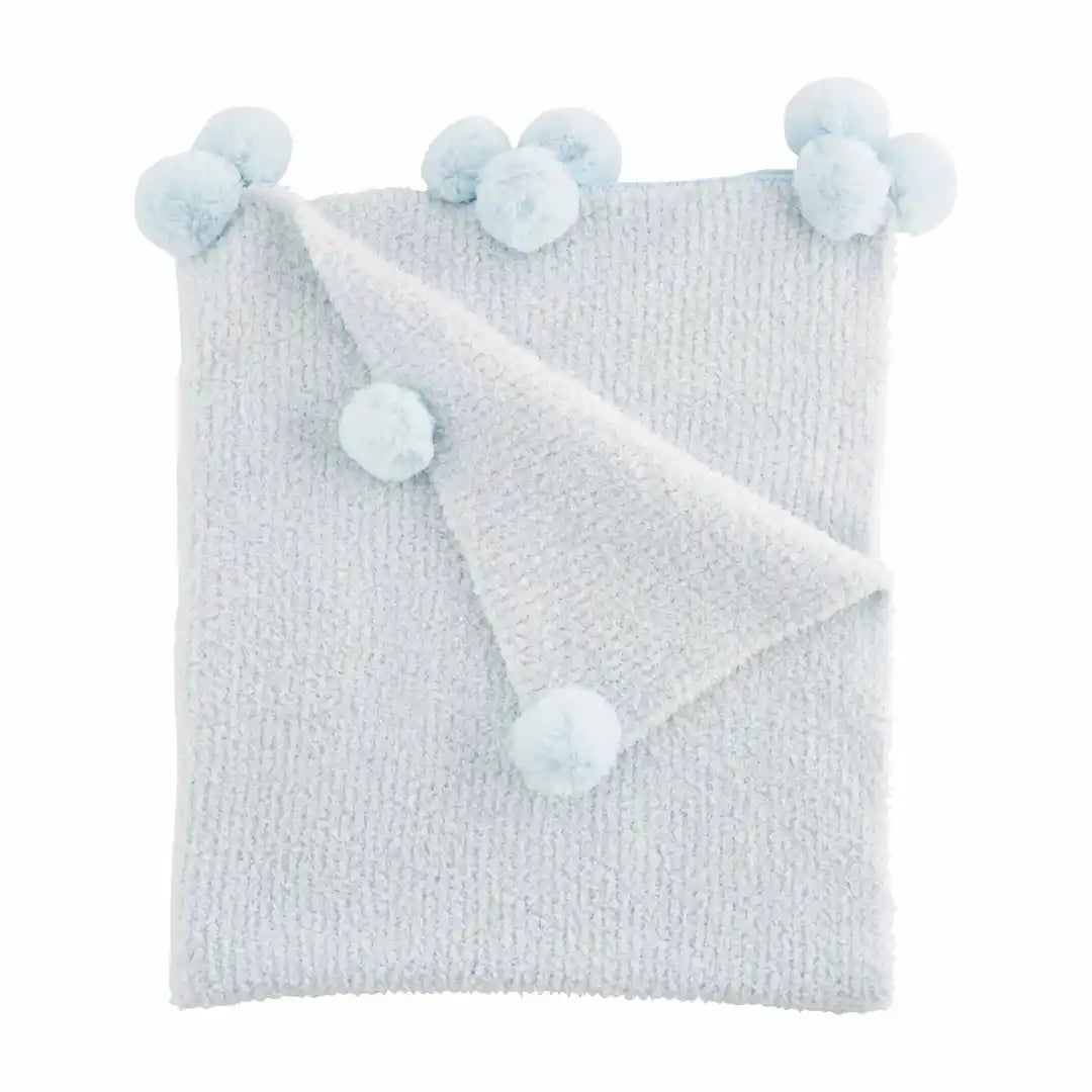 Mud Pie Blue Chenille Blanket-Kids-Deadwood South Boutique & Company-Deadwood South Boutique, Women's Fashion Boutique in Henderson, TX