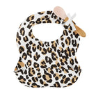 Mud Pie Leopard Silicone Bib & Spoon Set-Bibs-Deadwood South Boutique & Company-Deadwood South Boutique, Women's Fashion Boutique in Henderson, TX